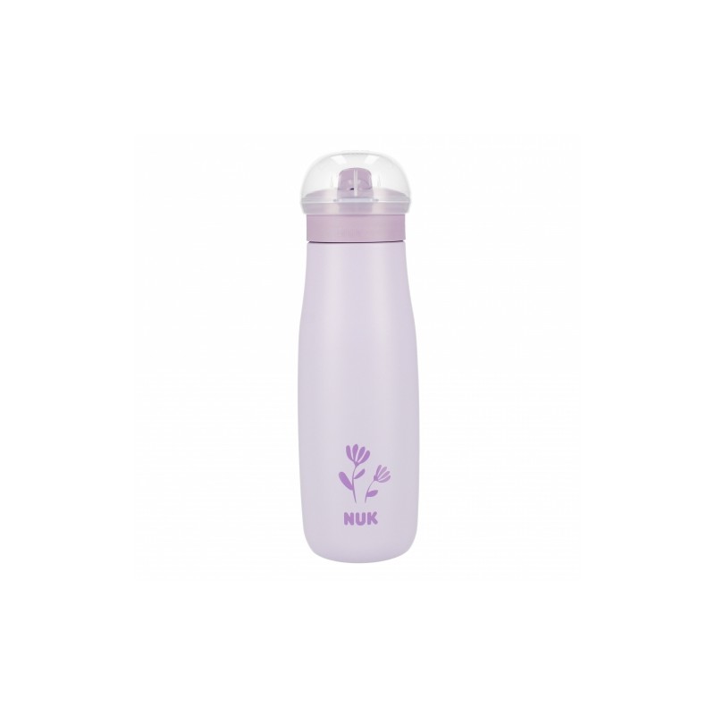 NUK 225329 Kubek ze stali nierdzewnej  500ml Mini +12m kwiat