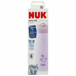 NUK 225329 Kubek ze stali nierdzewnej  500ml Mini +12m kwiat