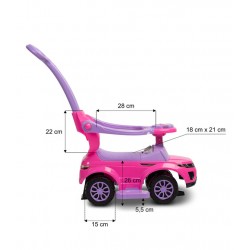 JEŹDZIK SPORT CAR PINK