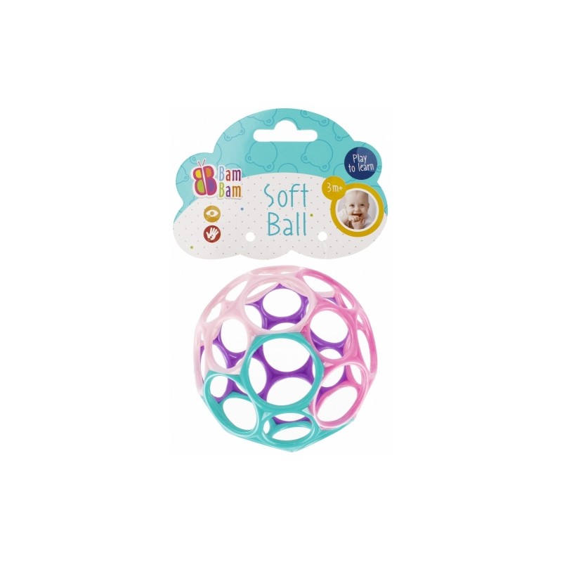 BAM BAM 515061 Kula gumowa pastele