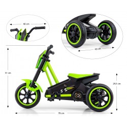 MILLY MALLY 5720 Gokart na pedały Rider Green