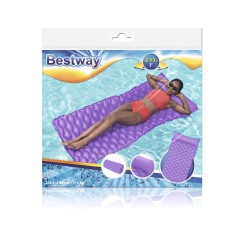 BESTWAY 44020 Dmuchany materac plażowy zwijany fioletowy 2,13x86