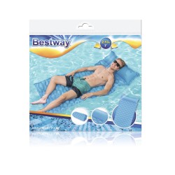 BESTWAY 44020 Dmuchany materac plażowy zwijany niebieski 2,13x86