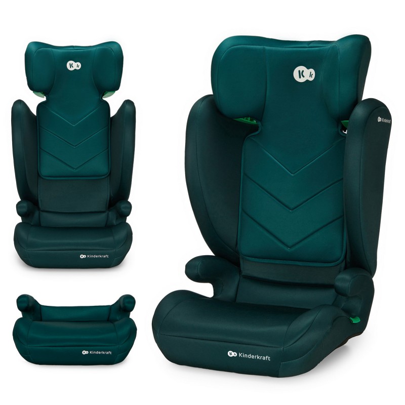 KINDERKRAFT Fotelik samochodowy I-SPARK i-size 100-150cm green