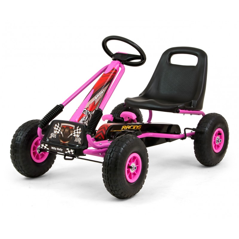 MILLY MALLY Gokart na pedały Thor Pink
