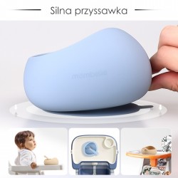 Mombella 01518 Miseczka  z Przyssawką i Łyżeczką Light Blue