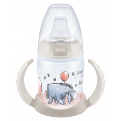 NUK ZE-103 Zestaw FC Butelka 150ml z uchwytami i wskaźnikiem temperatury DISNEY KUBUŚ PUCHATEK+ustnik silikonowy niekapek gratis