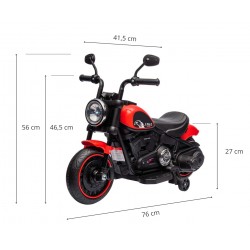 MILLY MALLY 5747 Pojazd na akumulator Motocykl Eagle Red