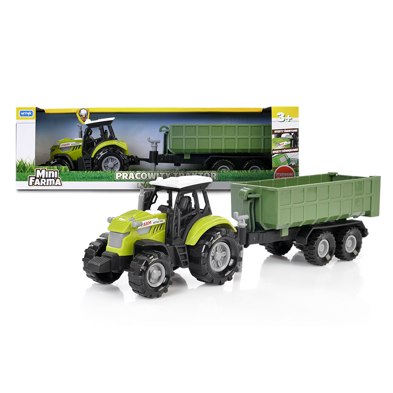 ARTYK 132933 Mini Farma Traktor z przyczepą