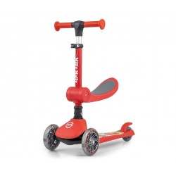 MILLY MALLY 5752 Hulajnoga Scooter FUZZY red