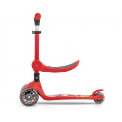 MILLY MALLY 5752 Hulajnoga Scooter FUZZY red