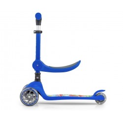 MILLY MALLY 5753 Hulajnoga Scooter FUZZY blue