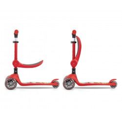 MILLY MALLY 5752 Hulajnoga Scooter FUZZY red