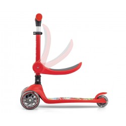 MILLY MALLY 5752 Hulajnoga Scooter FUZZY red