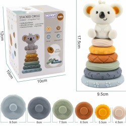 WOOPIE 51749 Zestaw piramidka Koala 2w1 gryzak