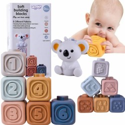 WOOPIE BABY 51725 Zestaw piramidka klocki sensoryczne