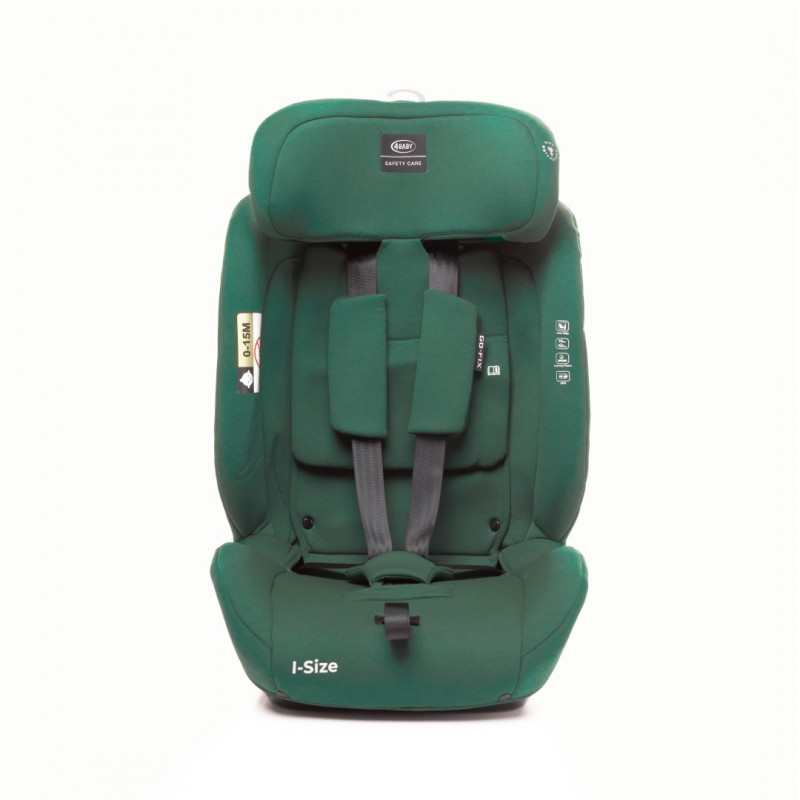 4 BABY Fotelik GO-FIX 76-150cm DARK GREEN I-SIZE