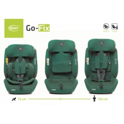 4 BABY Fotelik GO-FIX 76-150cm DARK GREEN I-SIZE