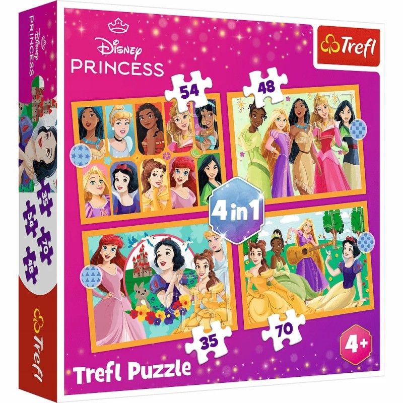 TREFL 34651 Puzzle 4w1 Bajkowe historie