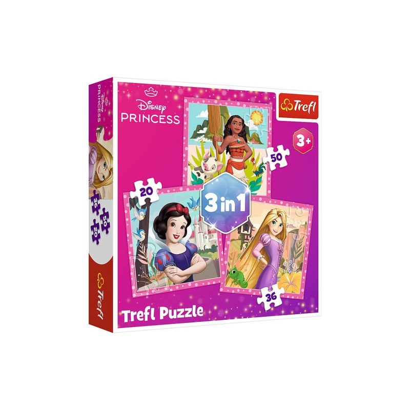 TREFL 34875 Puzzle 3w1 Piękne kwiaty