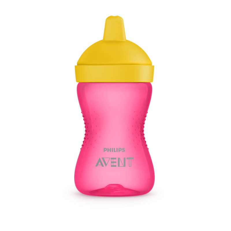 AVENT SCF804/04 Kubek twardy z odpornym na gryzienie ustnikiem 300ml 18+ różowy