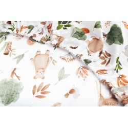 PRZEŚCIERADŁO DRUKOWANE SŁODKI LAS 60 X 120 CM