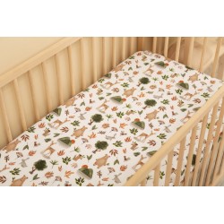PRZEŚCIERADŁO DRUKOWANE SŁODKI LAS 60 X 120 CM
