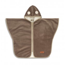 PONCZO SAMOCHODOWE BEŻOWY PLUSZ