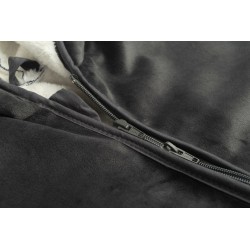 PONCZO SAMOCHODOWE GRAFITOWY PLUSZ