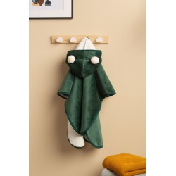 PONCZO SAMOCHODOWE ZIELONY PLUSZ