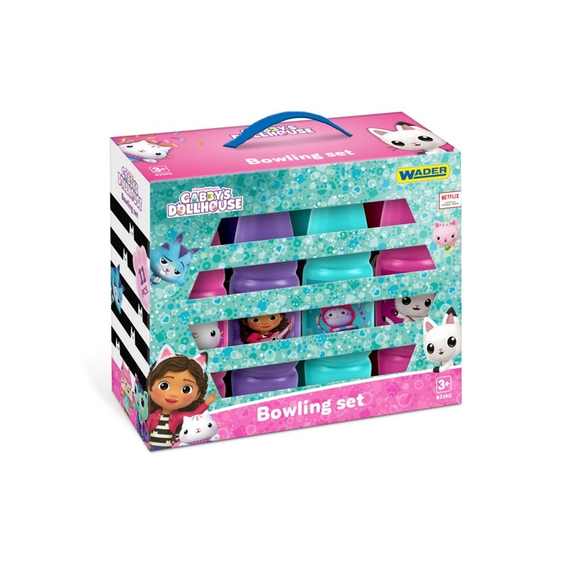 WADER 82190 Kręgle w kartonie Gabby's dollhouse