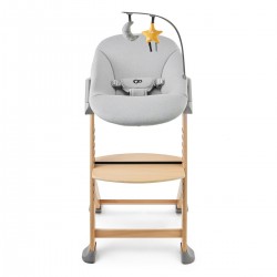 KINDERKRAFT Krzesełko do karmienia ENOCK + bujaczek CALMEE GREY