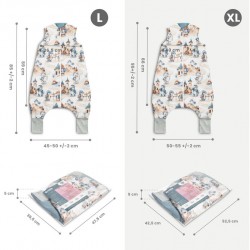 ŚPIWOREK OCIEPLANY XL SMOKI JEANS TOG 2.5