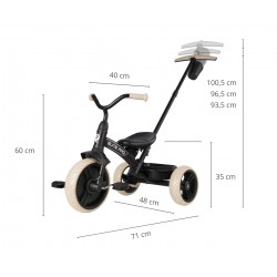MILLY MALLY Qplay Rowerek trójkołowy Elite Pro Black