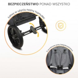 WÓZEK SPACEROWY LIMA GRAPHITE