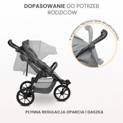 WÓZEK SPACEROWY LIMA GRAPHITE