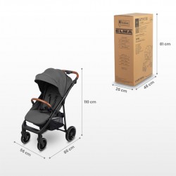 WÓZEK SPACEROWY ELMA DARK GREY