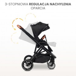 WÓZEK SPACEROWY RATIO DARK GREY