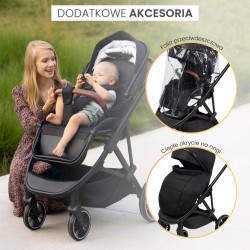 WÓZEK SPACEROWY RATIO DARK GREY