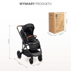 WÓZEK SPACEROWY RATIO DARK GREY