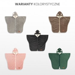 PONCZO SAMOCHODOWE BEŻOWY PLUSZ