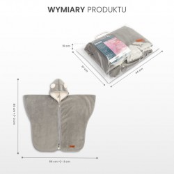 PONCZO SAMOCHODOWE BEŻOWY PLUSZ