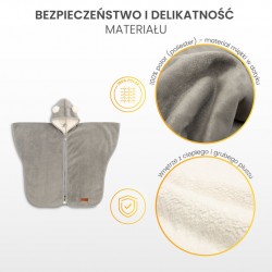 PONCZO SAMOCHODOWE ZIELONY PLUSZ