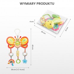 COLORFUL ZABAWKA PODRÓŻNA MOTYLEK