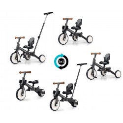 MILLY MALLY 6265 Rowerek 5w1 OPTIMUS MAX dark grey