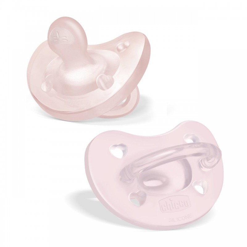 CHICCO 00073088110000 Smoczek PF SOFT pink 2-6 m 2 szt