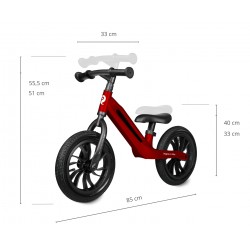 MILLY MALLY 6287 Qplay Rowerek biegowy Racer new red