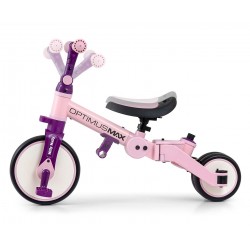 MILLY MALLY 6267 Rowerek 5w1 OPTIMUS MAX pink