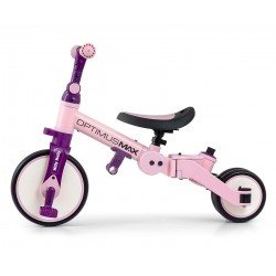 MILLY MALLY 6267 Rowerek 5w1 OPTIMUS MAX pink