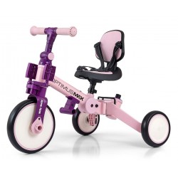 MILLY MALLY 6267 Rowerek 5w1 OPTIMUS MAX pink